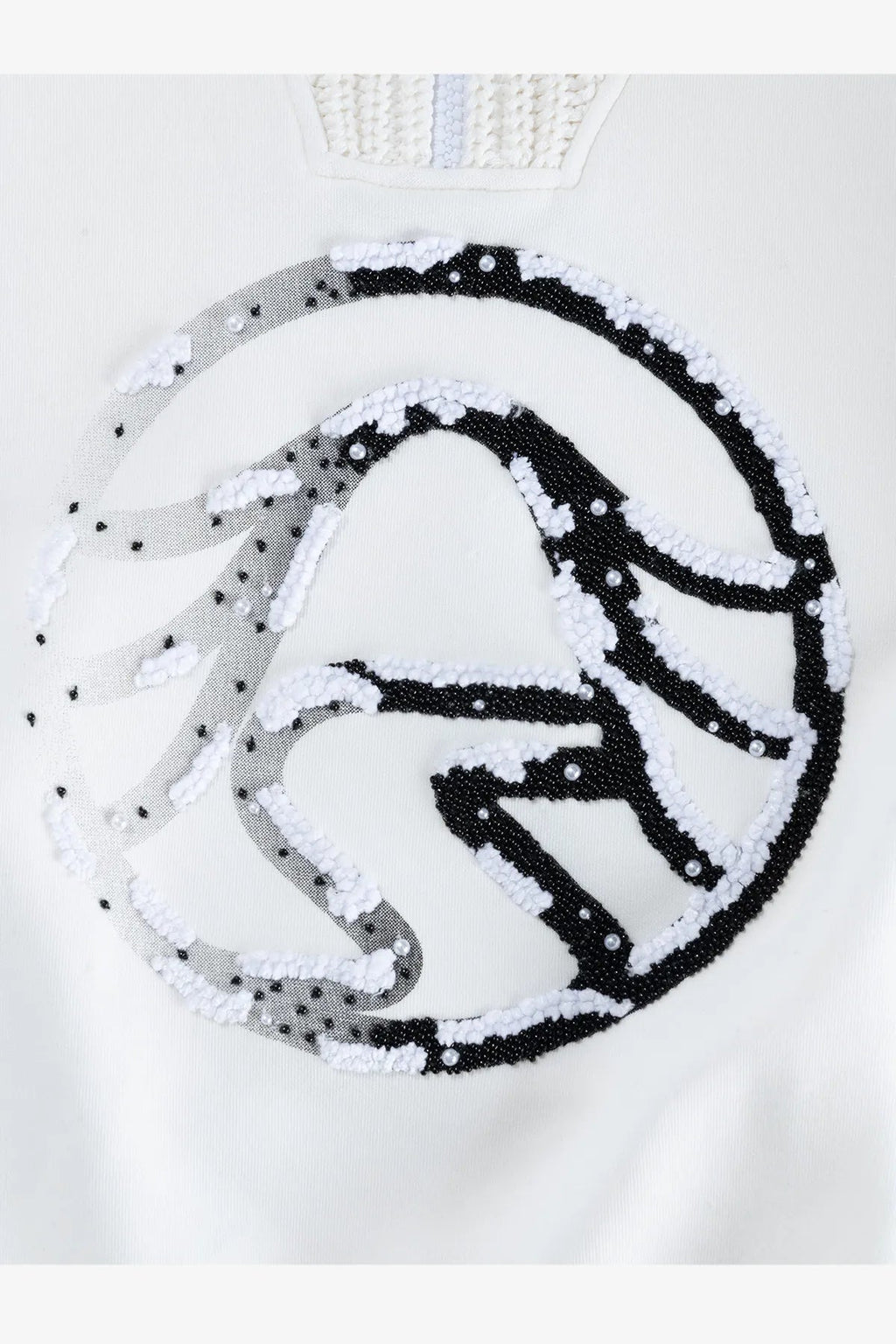 Sweatshirt mit Strickkragen