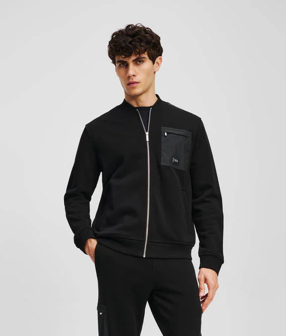 Karl Lagerfeld - Sweatshirtjacke, D-Blau