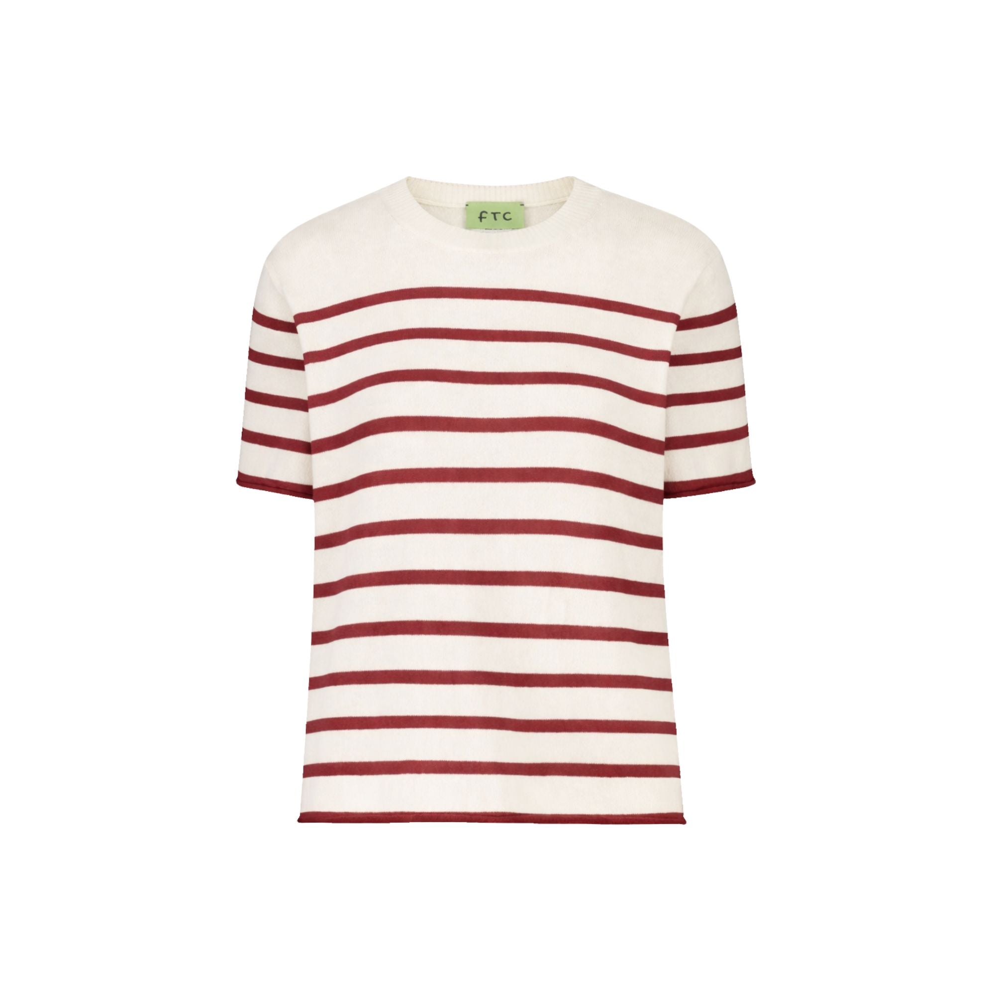 Pullover mit Halbarm und Streifen