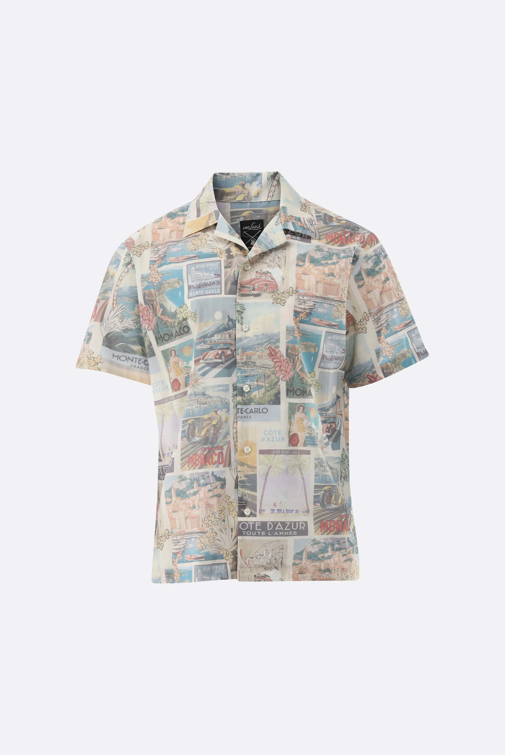 Kurzarmhemd - mit Postkarten-Druck