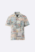 Kurzarmhemd - mit Postkarten-Druck