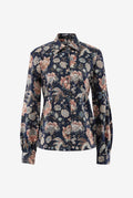 Hemdbluse mit Blumenprint