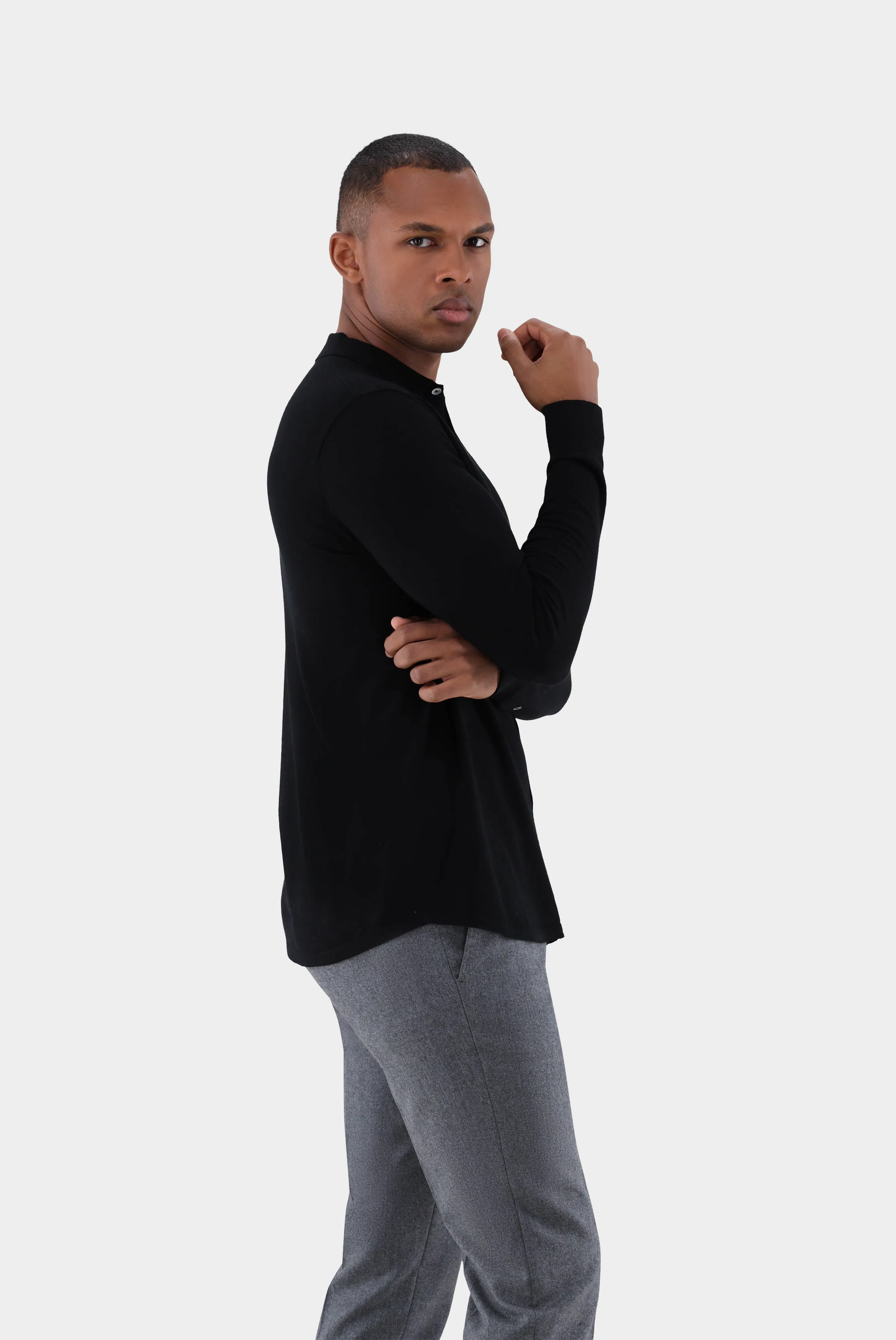 van Laack - Strick Hemd Safino, D-Blau