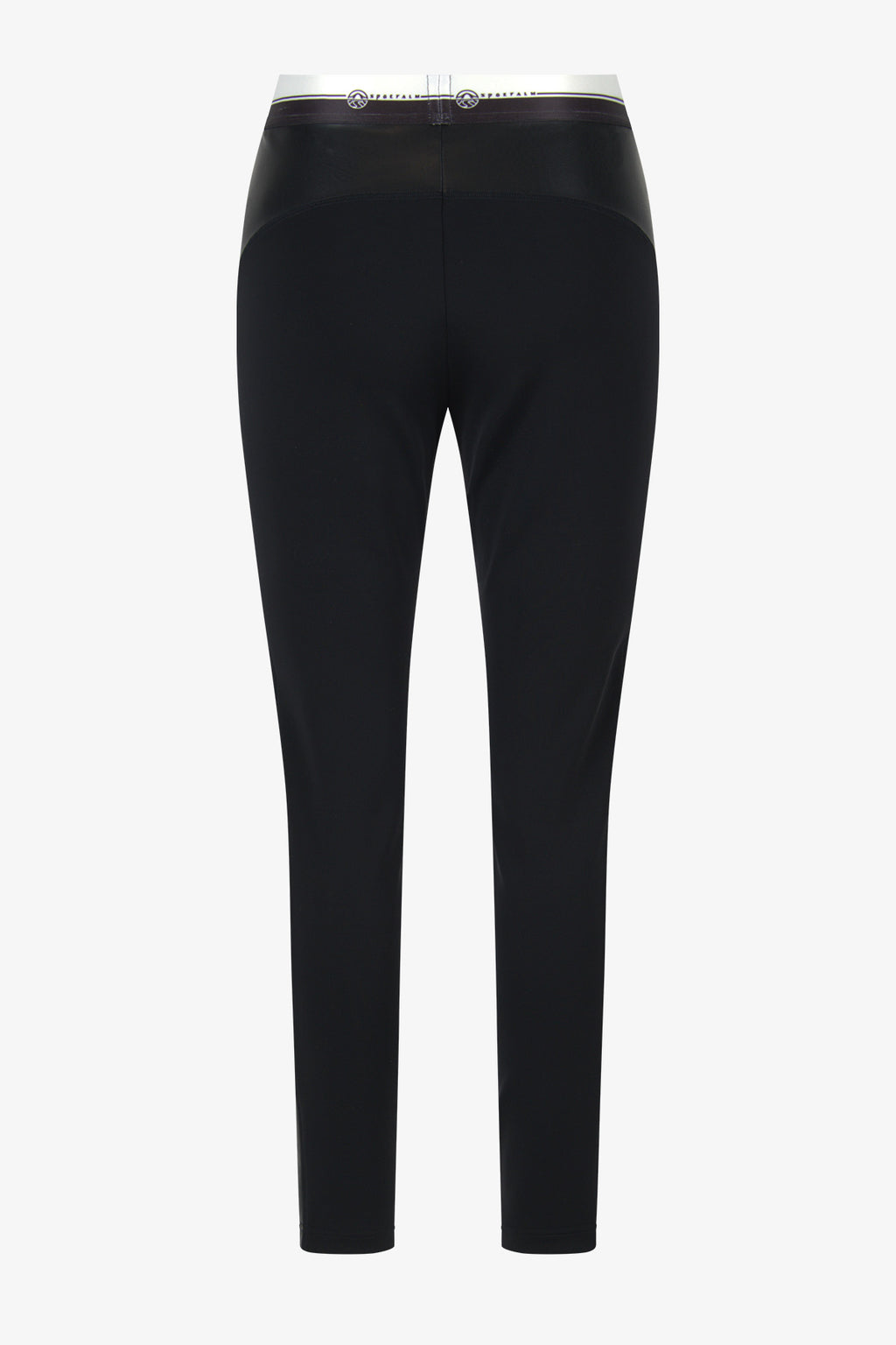 Leggings mit Kunstleder-Einsätzen