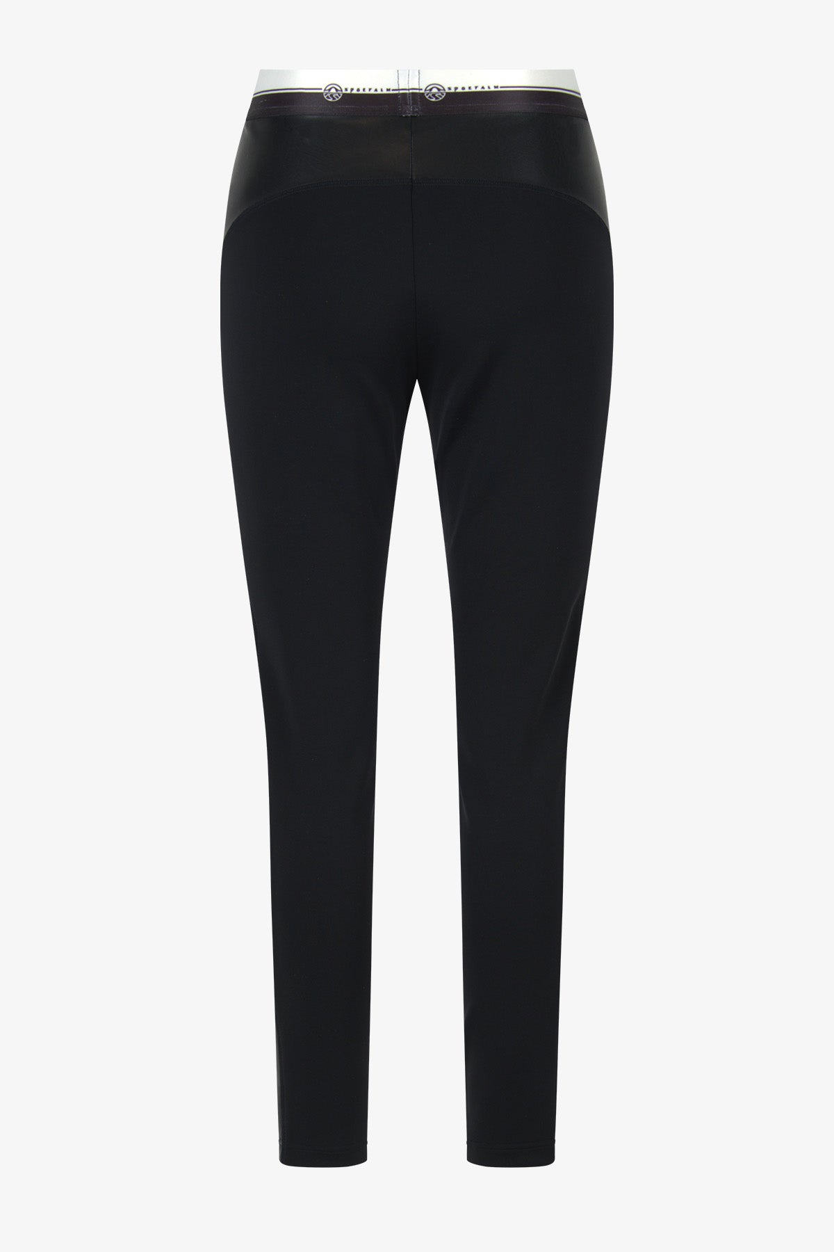 Leggings mit Kunstleder-Einsätzen