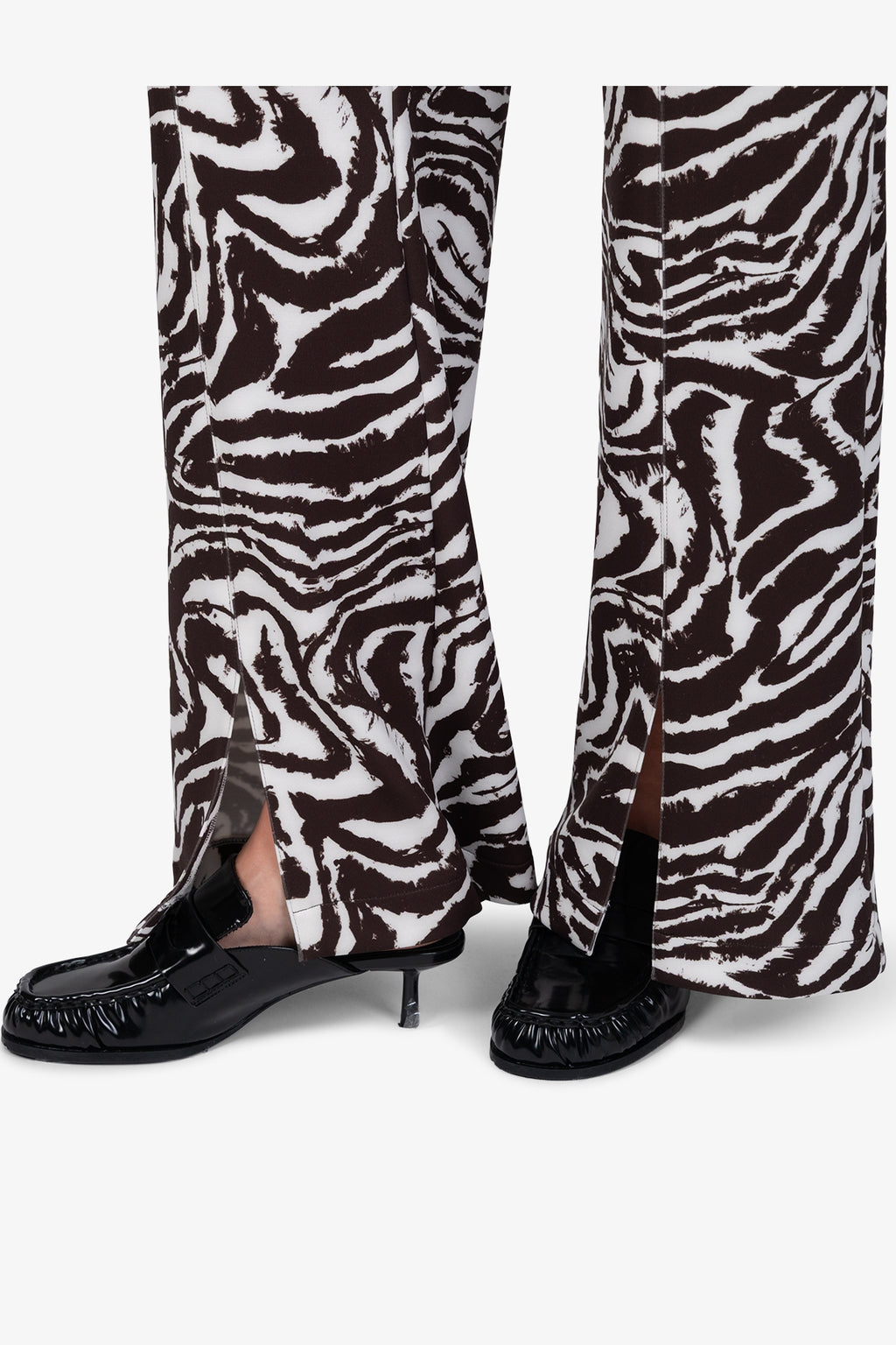 Edle Baumwoll-Hose im Zebra-Dessin