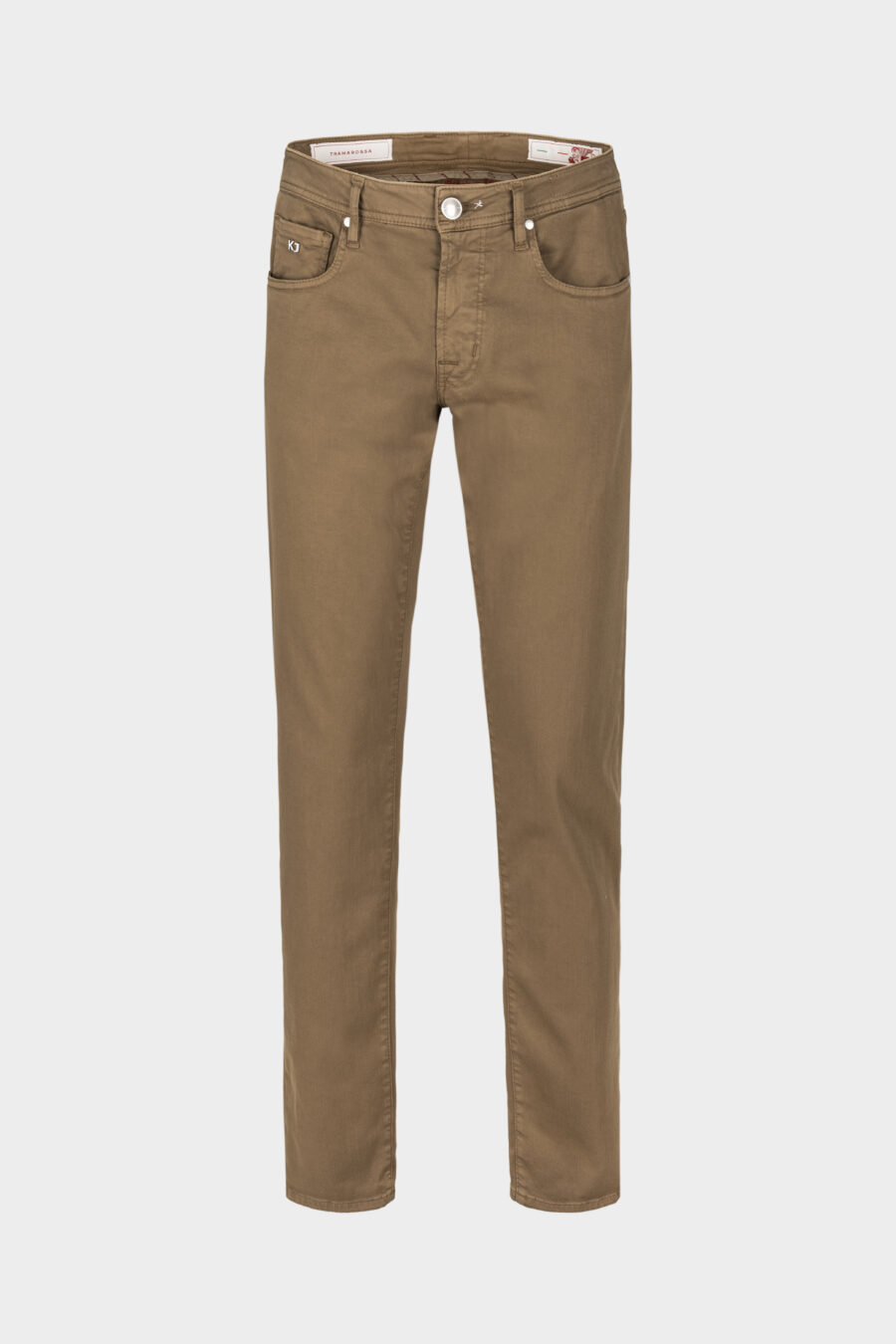 Tramarossa  JEANS 5 POCKETS COLOURED MICHELANGELO REGULAR GABARDINE RELAX TOBACCO