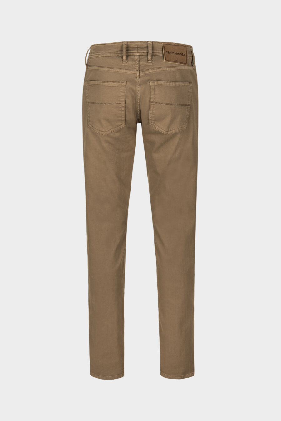 Tramarossa  JEANS 5 POCKETS COLOURED MICHELANGELO REGULAR GABARDINE RELAX TOBACCO