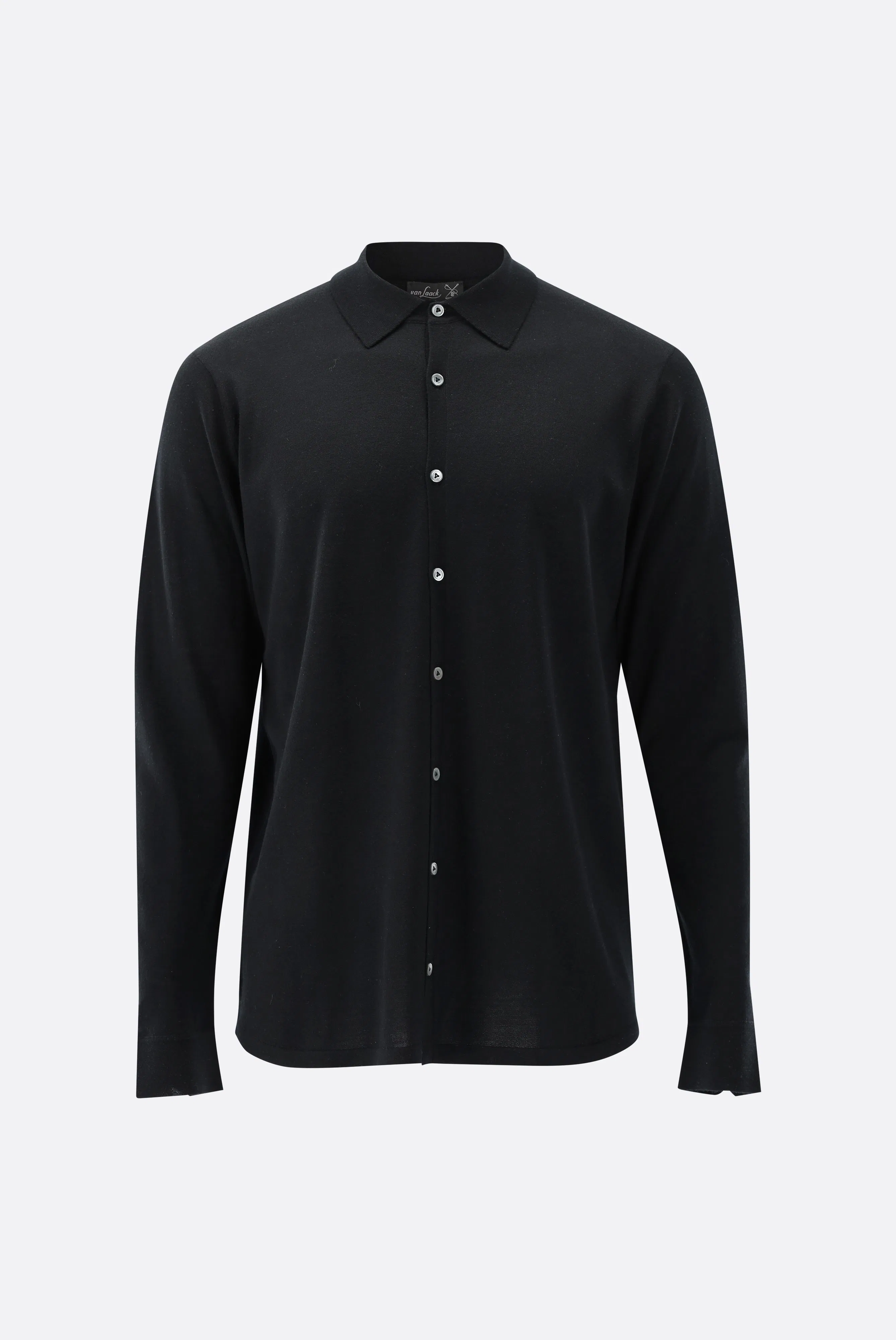 van Laack - Strick Hemd Safino, D-Blau