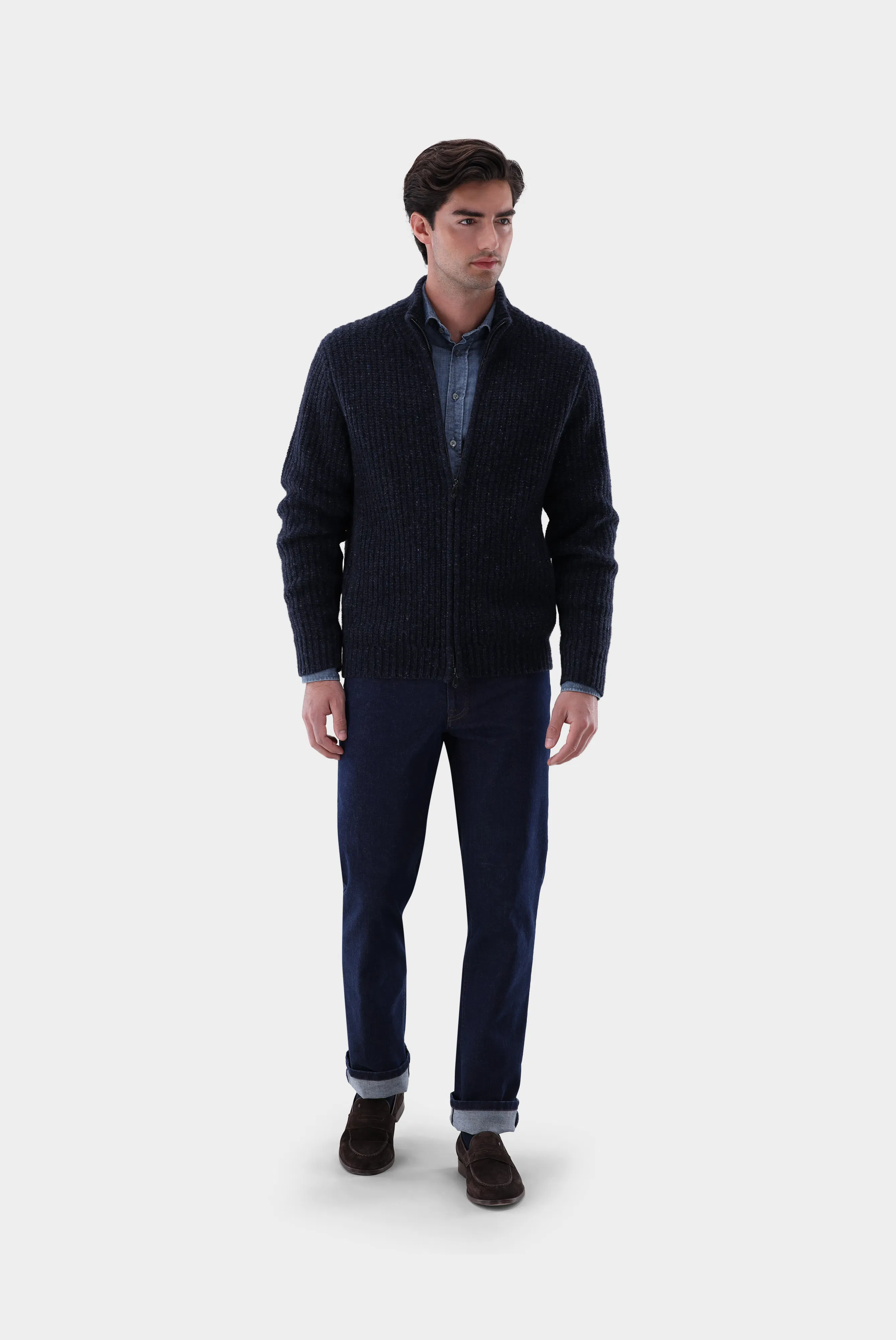 Van Laack - Strickjacke Sanaro, Marineblau