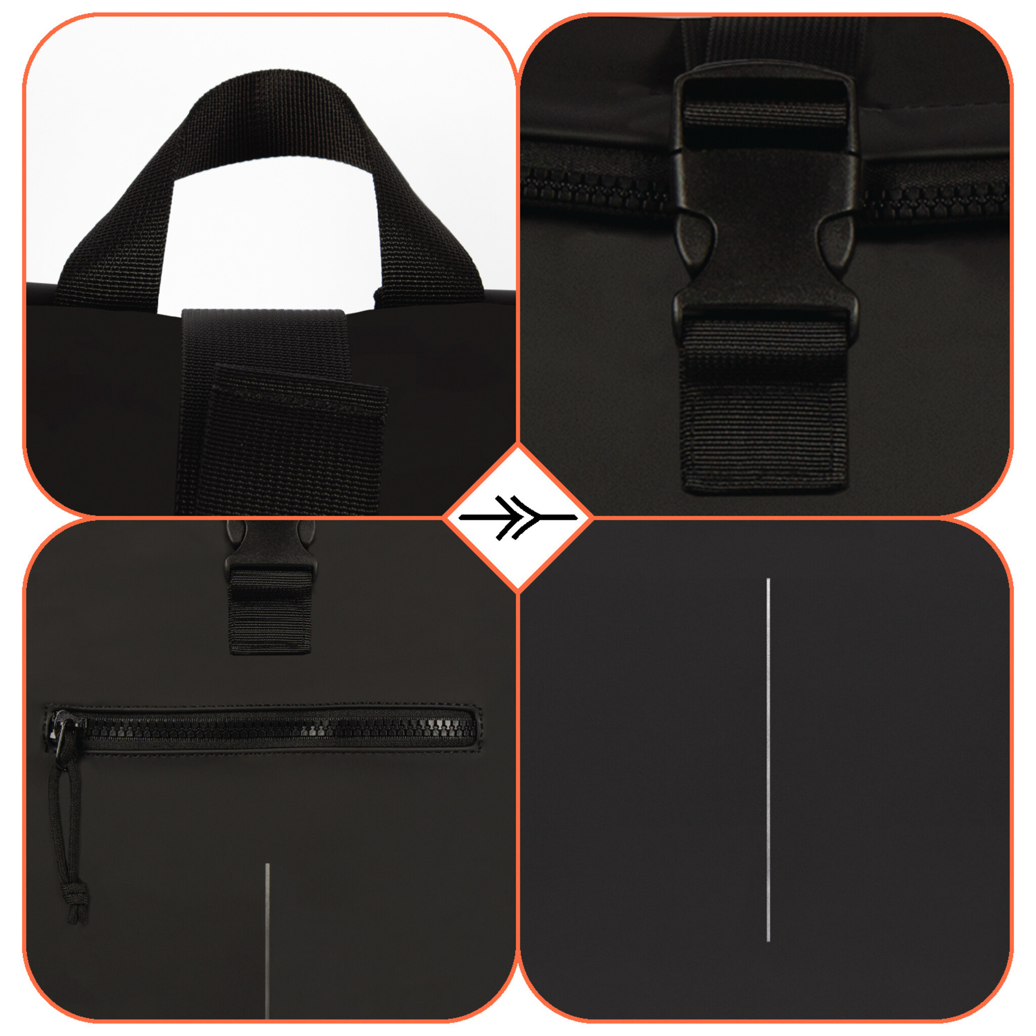 New Rebels - Rucksack Mart New York, Schwarz