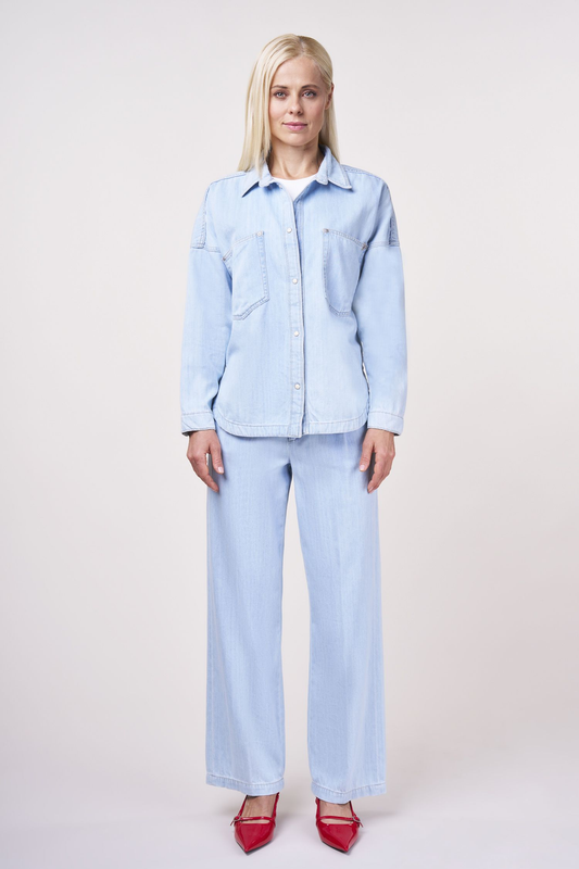 Blue Fire - Jacke Shirty, Hellblau