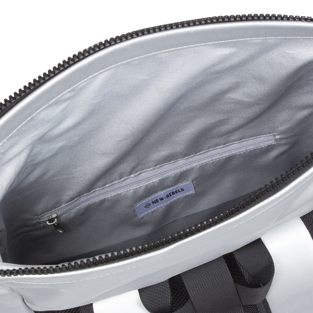 New Rebels - Rucksack Mart New York, Metallic Silber