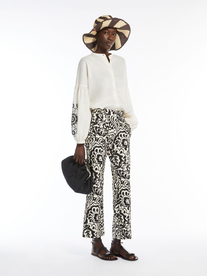 Weekend MaxMara - Leinenhemd, Ecru