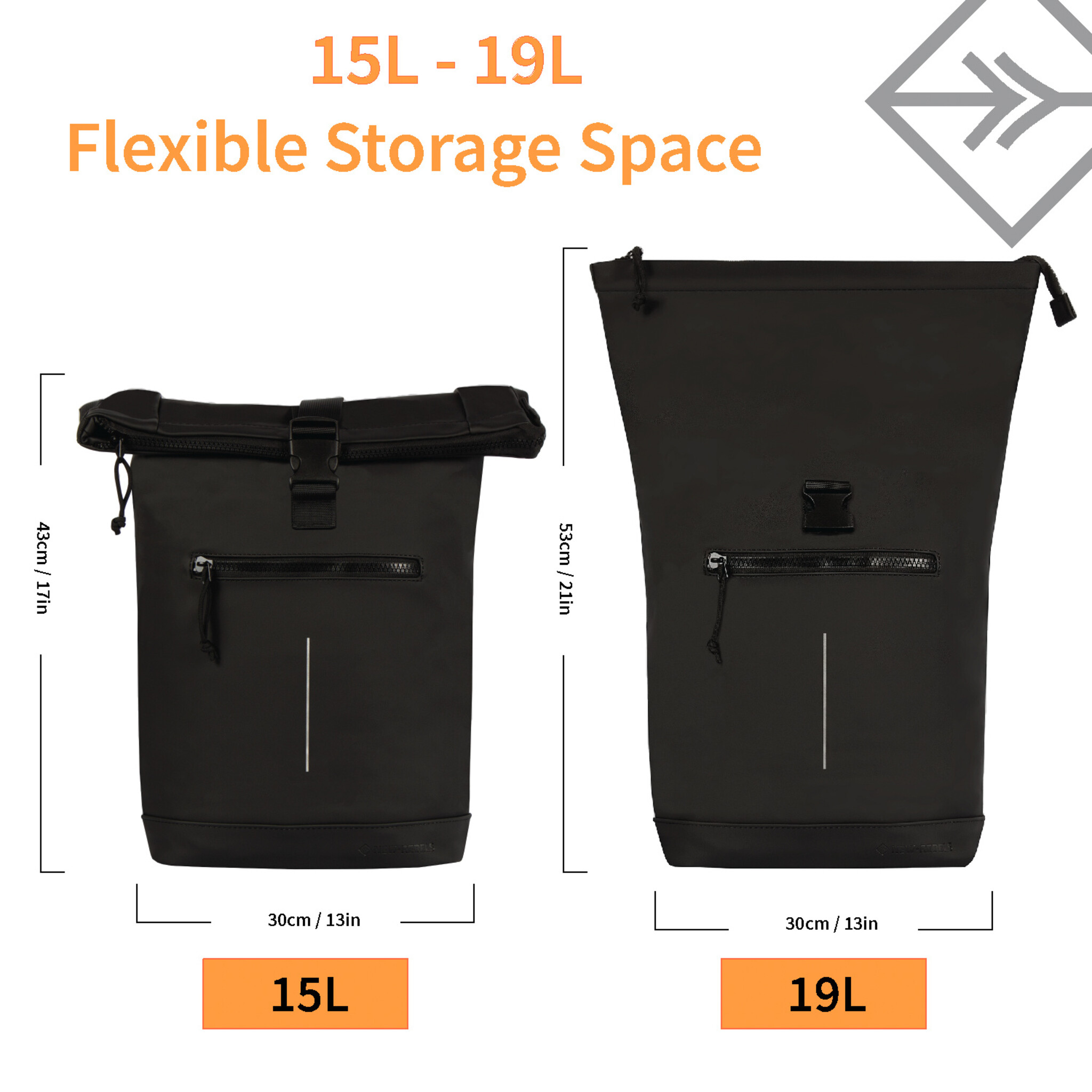 New Rebels - Rucksack Mart New York, Schwarz