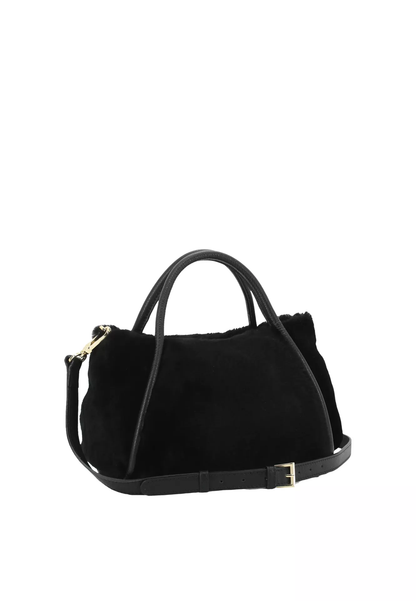 Abro - Shopper Willow Shearling, Schwarz-Gold