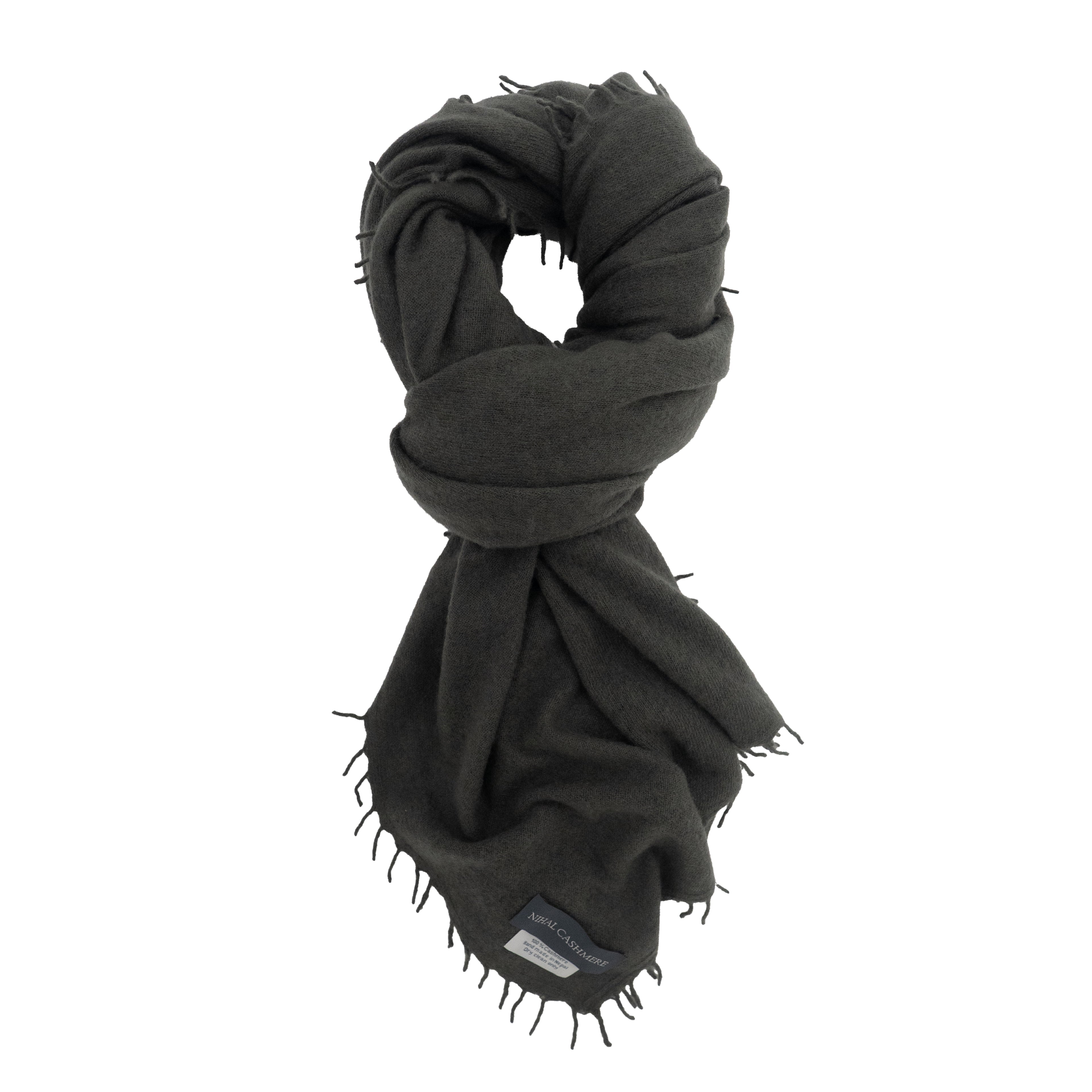 NIHAL CASHMERE - Kaschmirschal, Moor