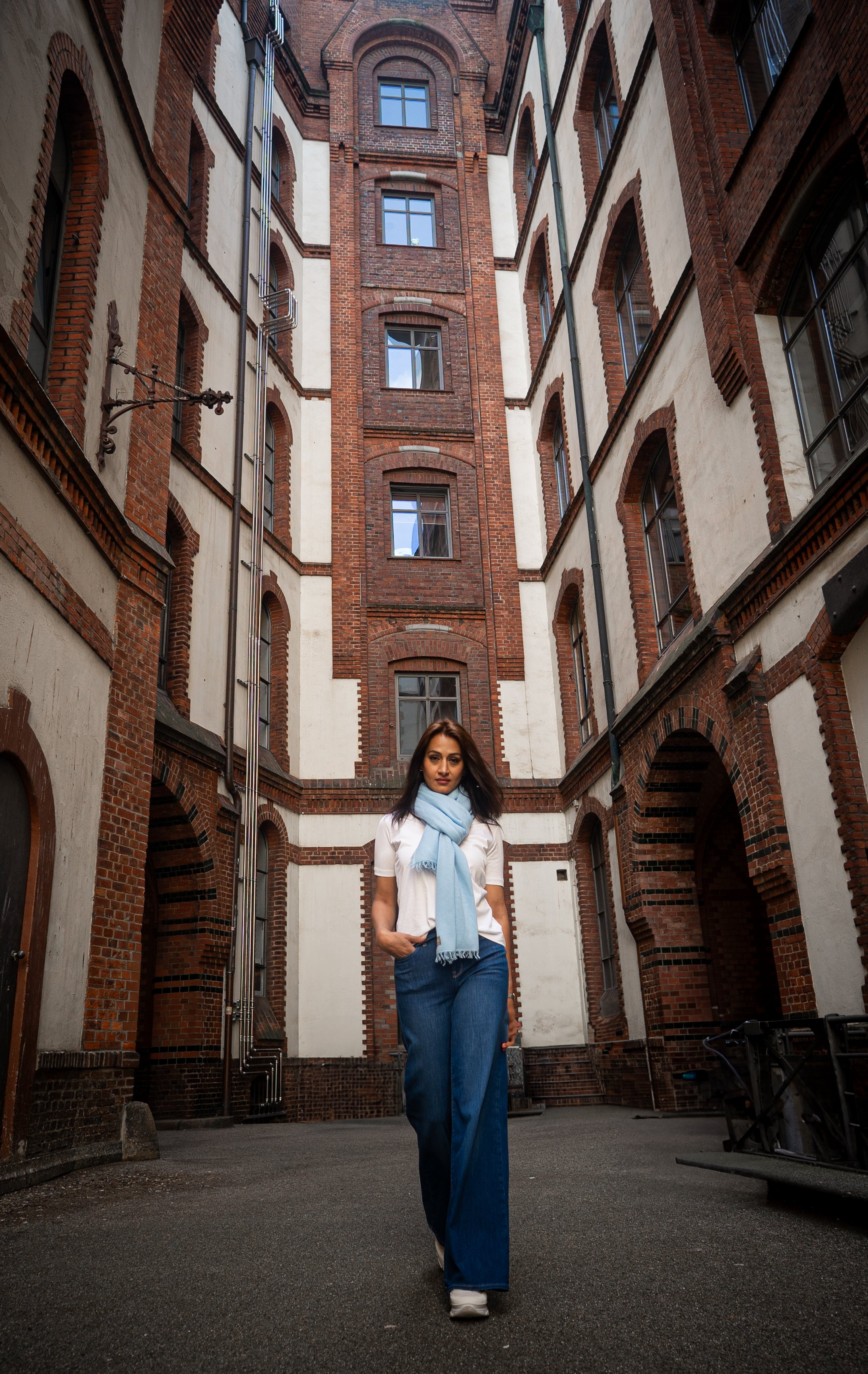 NIHAL CASHMERE - Kaschmirschal, Babyblue