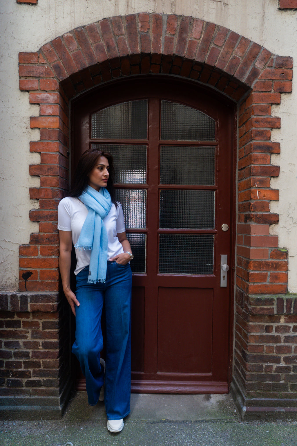 NIHAL CASHMERE - Kaschmirschal, Babyblue