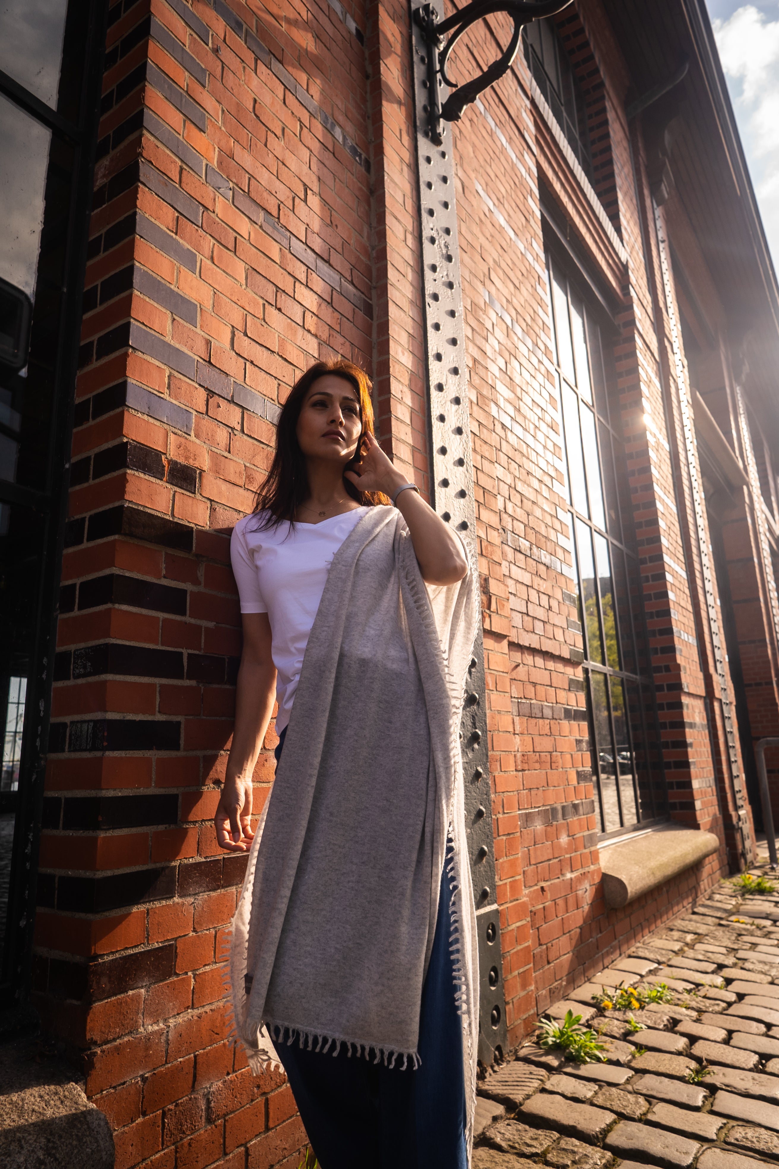 NIHAL CASHMERE - Kaschmirschal, Foggy