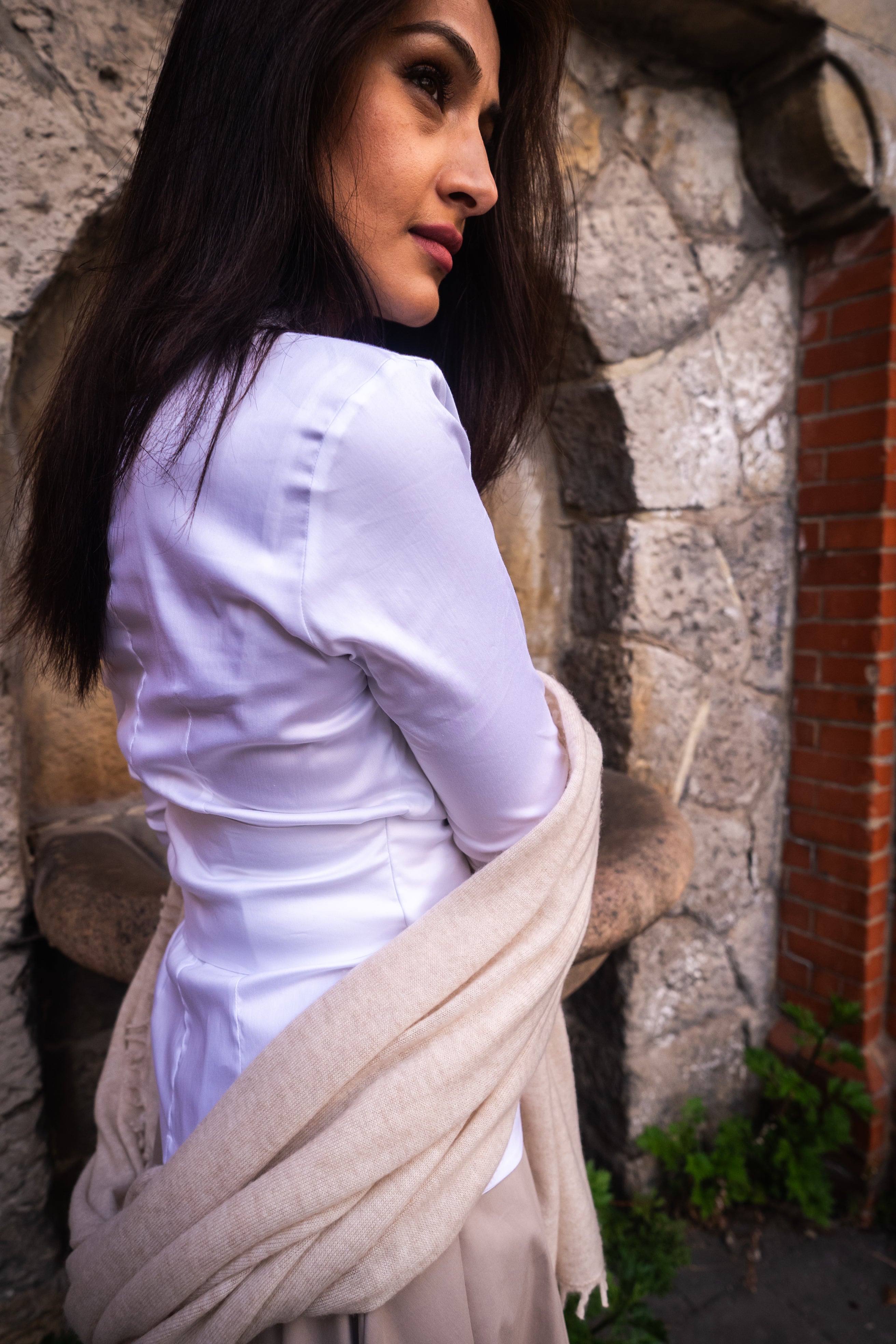 NIHAL CASHMERE - Kaschmirschal, Sandstone