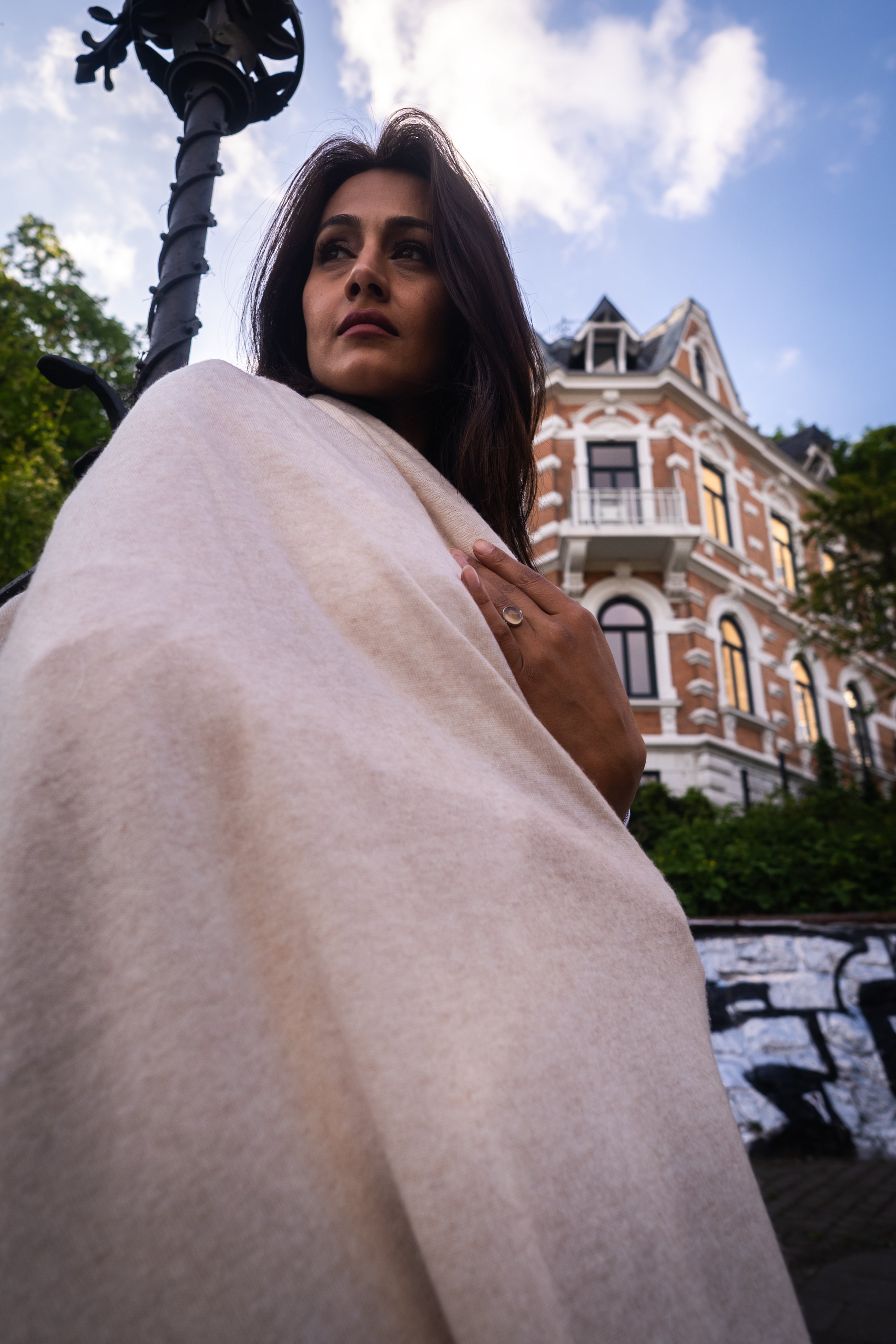 NIHAL CASHMERE - Kaschmirschal, Sandstone