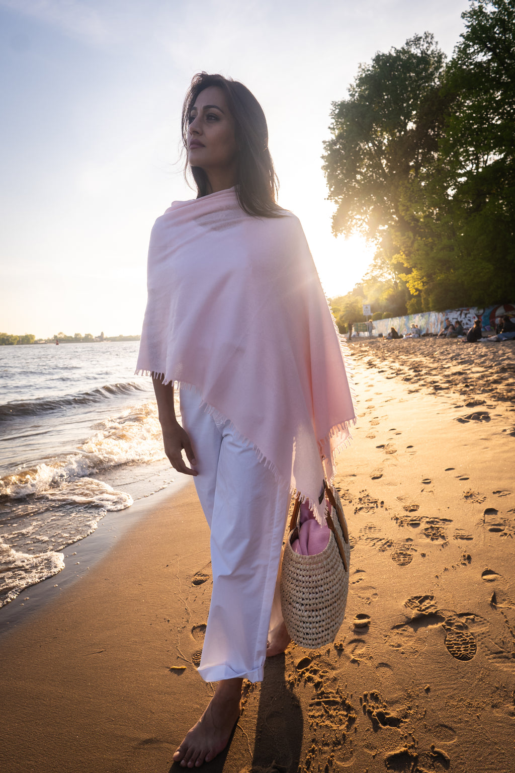 NIHAL CASHMERE - Kaschmirschal, Blush