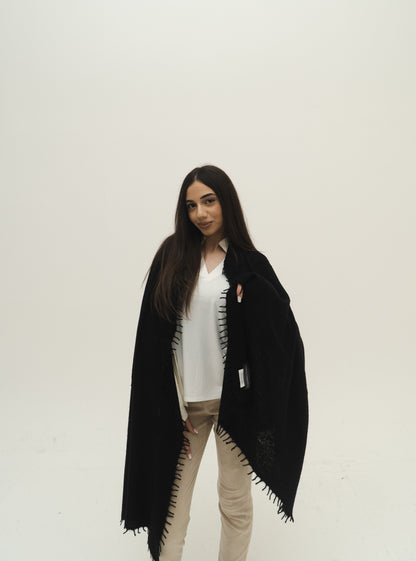 NIHAL CASHMERE - Kaschmirschal, Black