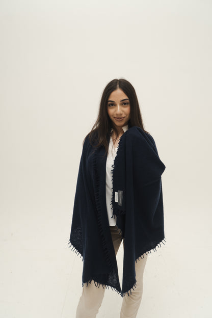 NIHAL CASHMERE - Kaschmirschal, Midnight Navy