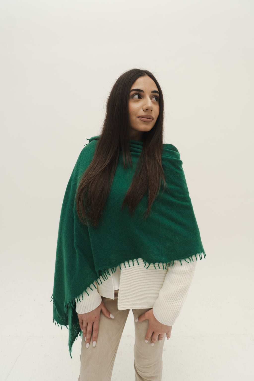 NIHAL CASHMERE - Kaschmirschal, Medium Green