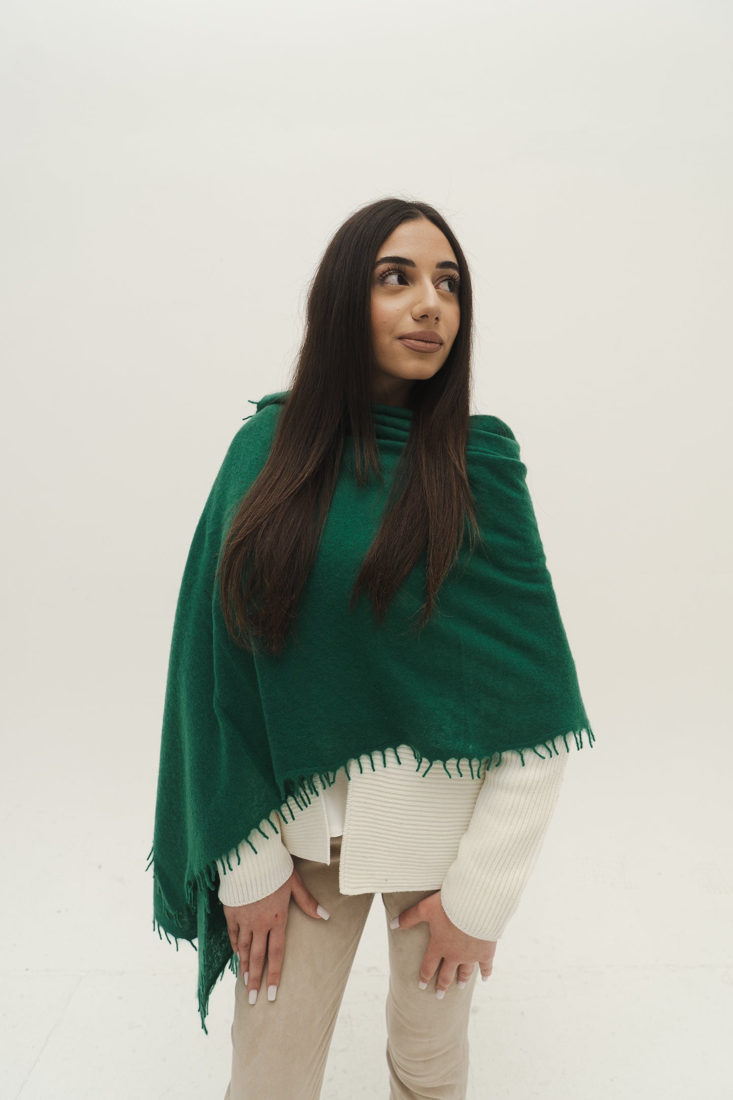 NIHAL CASHMERE - Kaschmirschal, Medium Green