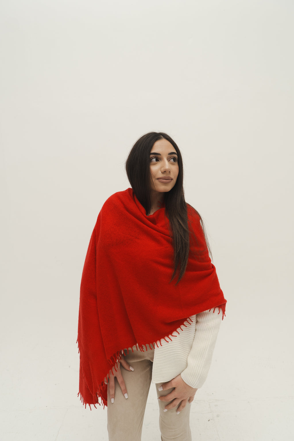 NIHAL CASHMERE - Kaschmirschal, Ruby