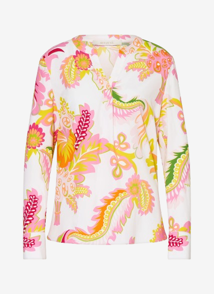 Herzen's Seidenbluse, Bunt