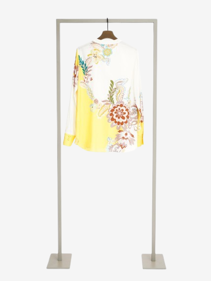 Herzen's Seidenbluse, Bunt