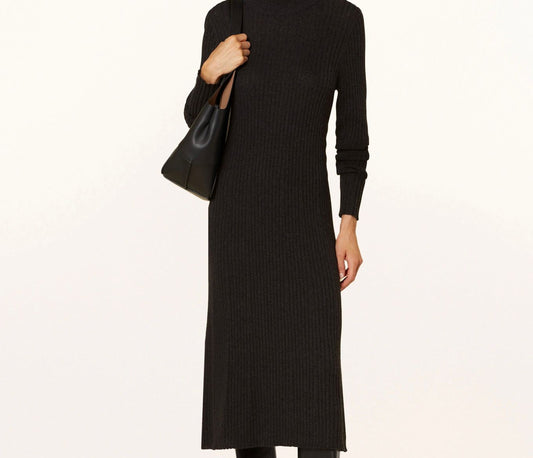 FTC - Kleid aus Cashmere, Schwarz