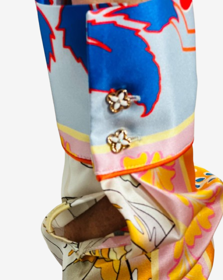 Herzen's Angelegenheit - Seidenbluse, Mehrfarbig