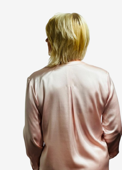 Herzen's Angelegenheit - Seidenbluse, Rosa