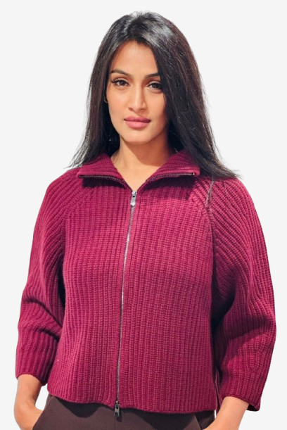 FFC - Zipperjacke, Dunkelrot