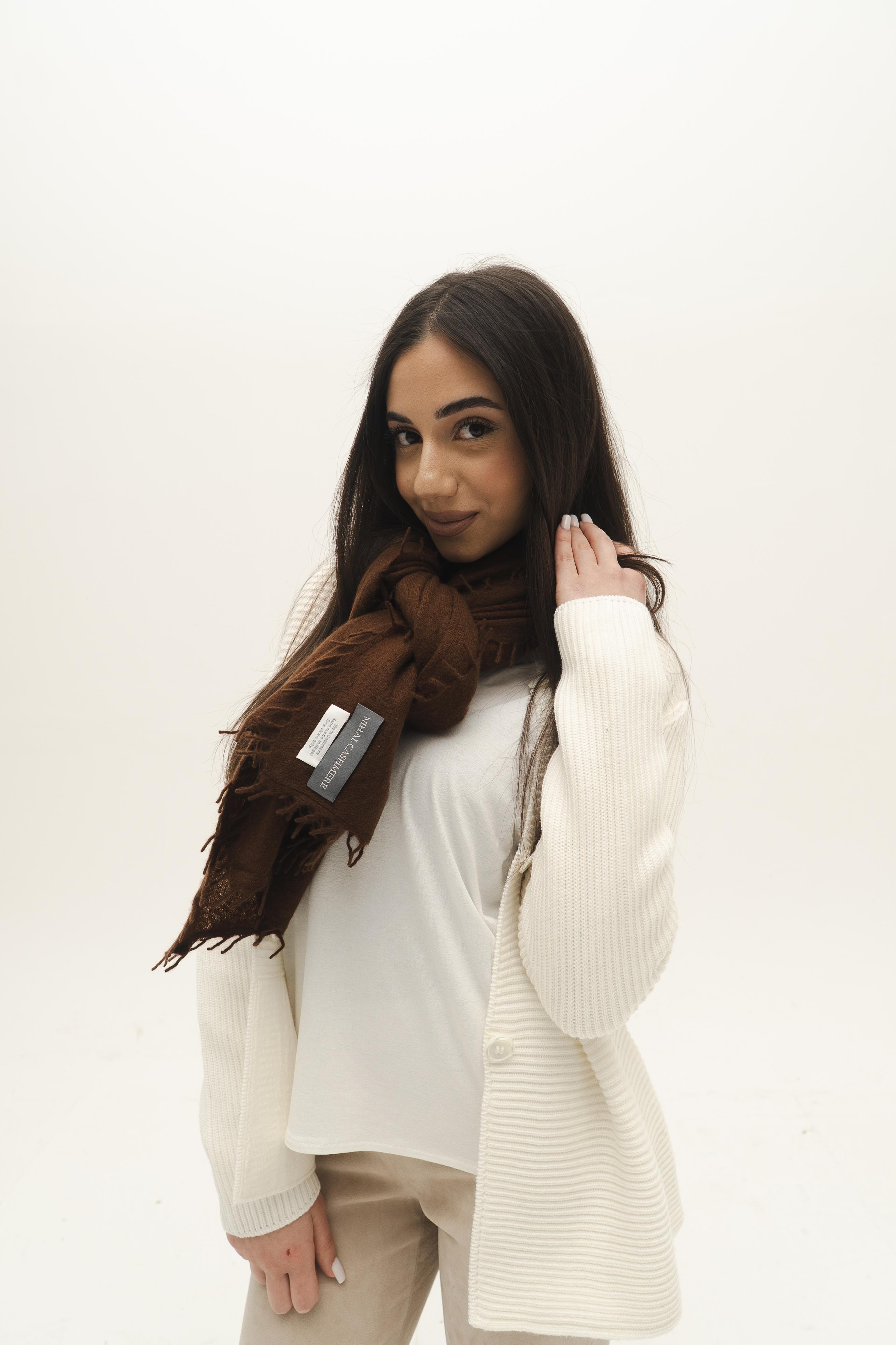 NIHAL CASHMERE - Kaschmirschal, Umber