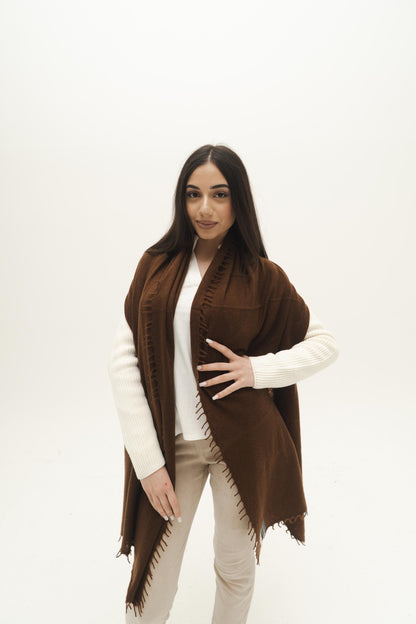 NIHAL CASHMERE - Kaschmirschal, Umber