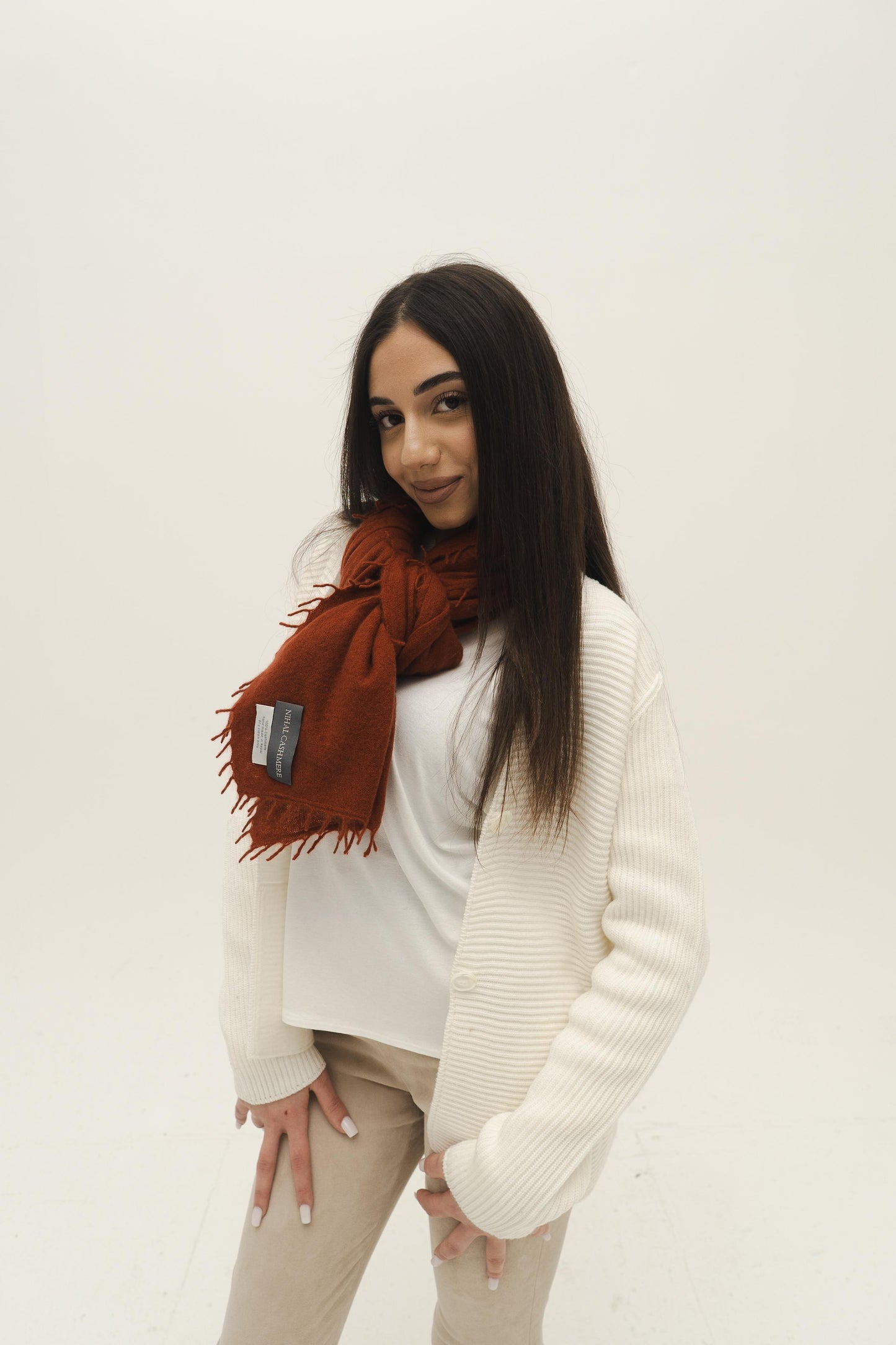 NIHAL CASHMERE - Kaschmirschal, Tamarind