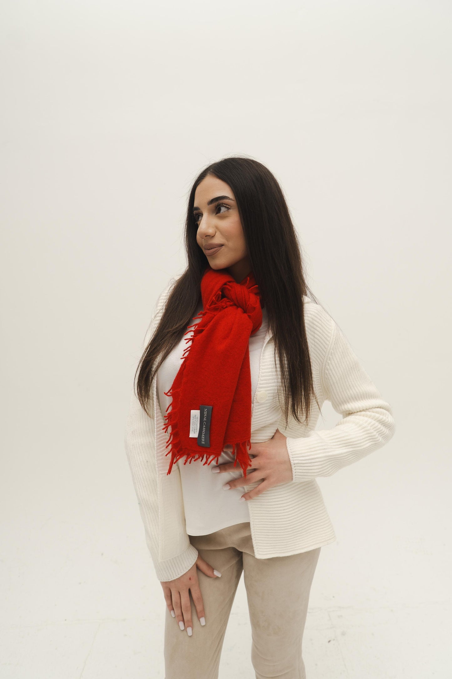 NIHAL CASHMERE - Kaschmirschal, Ruby