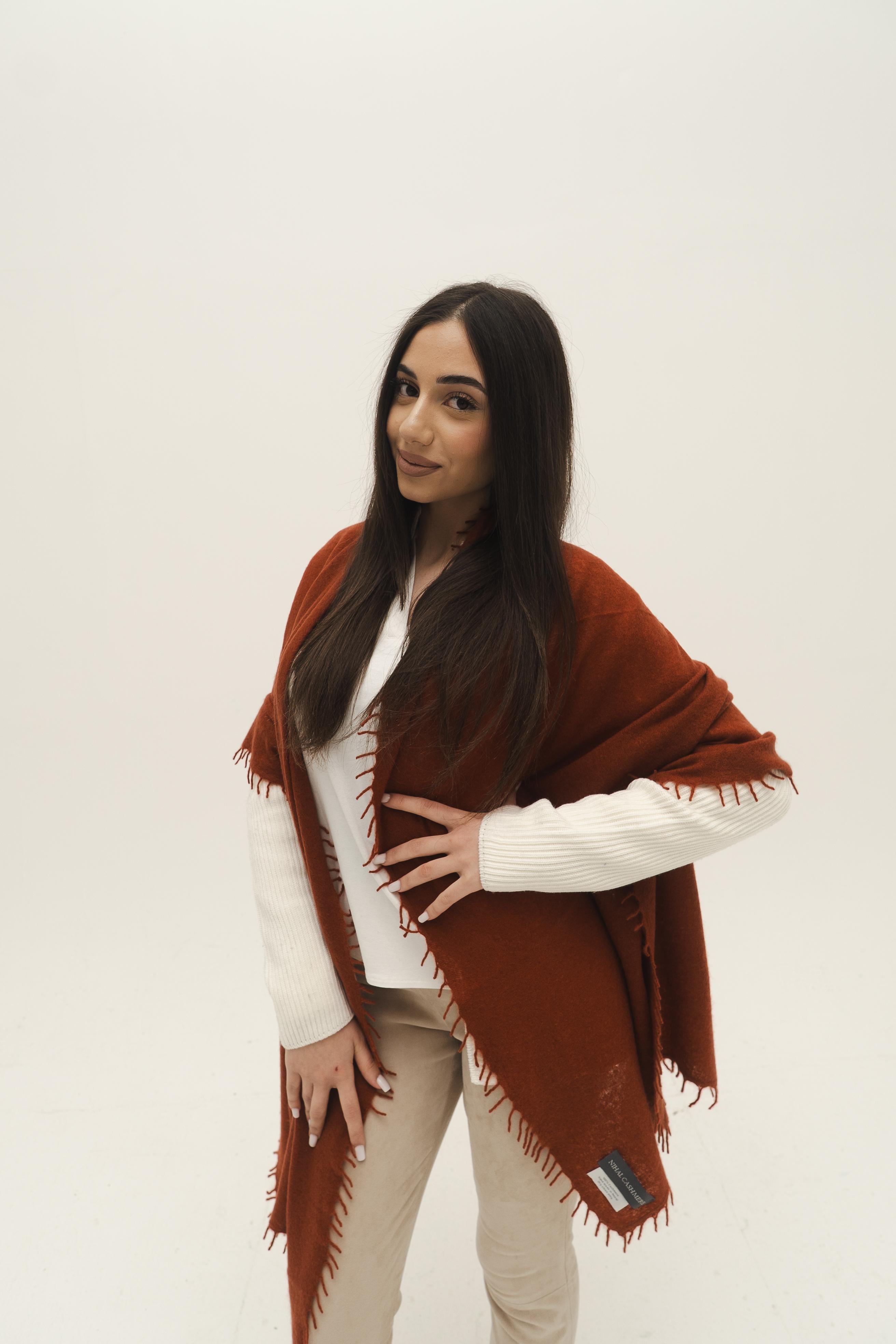 NIHAL CASHMERE - Kaschmirschal, Tamarind