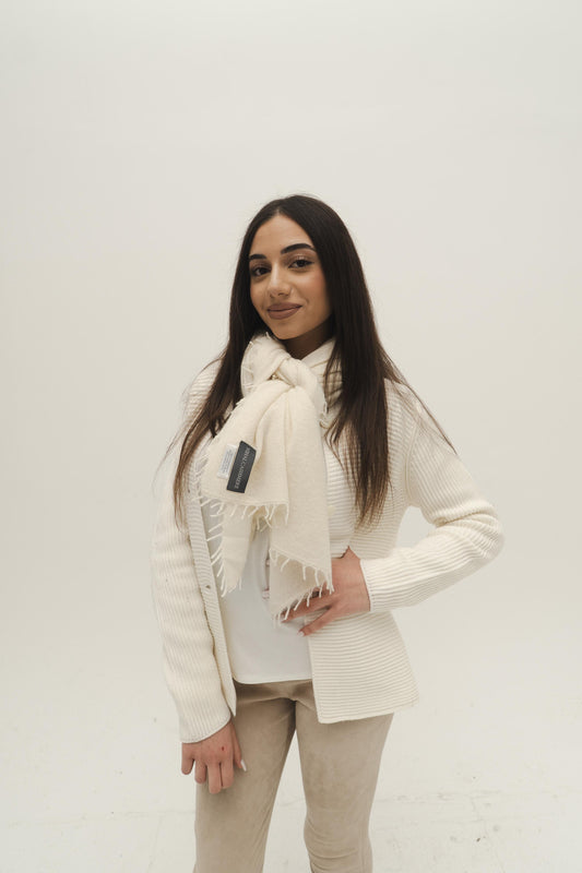 NIHAL CASHMERE - Kaschmirschal, Panacotta