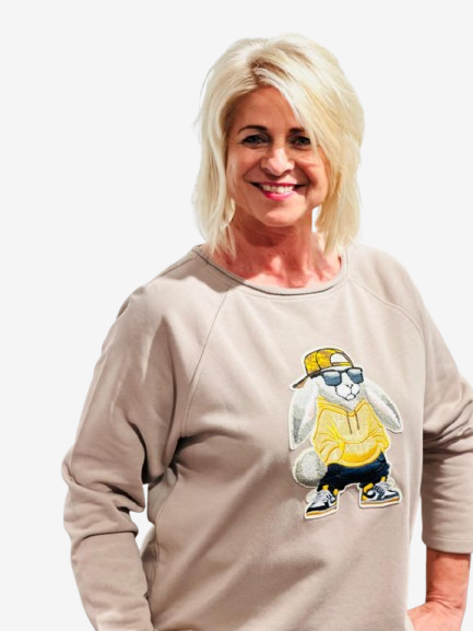 Margittes - Sweatshirt Hase, Creme