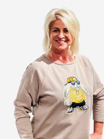 Margittes - Sweatshirt Hase, Creme