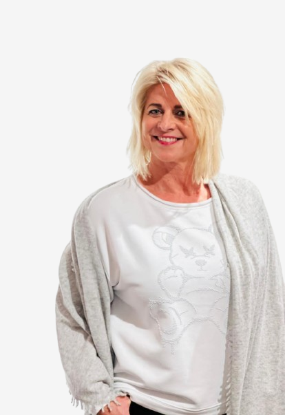 Margittes - Sweatshirt Teddy, Weiß