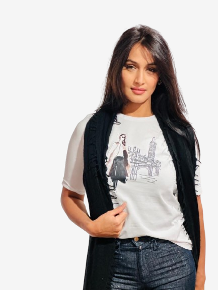 Margittes - T-Shirt Skyline, Weiß