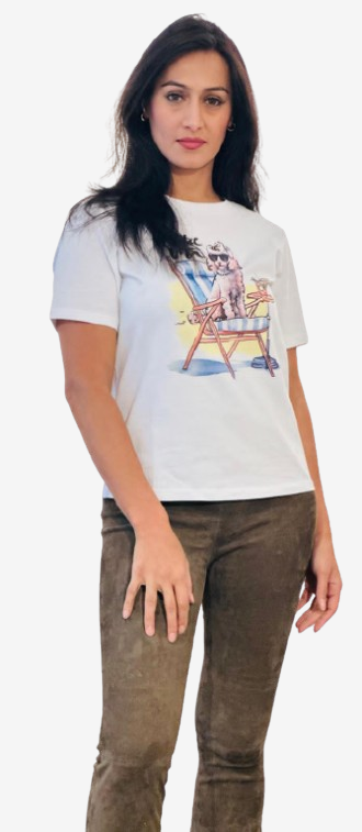 Margittes - T-Shirt Dolce Vita, Weiß