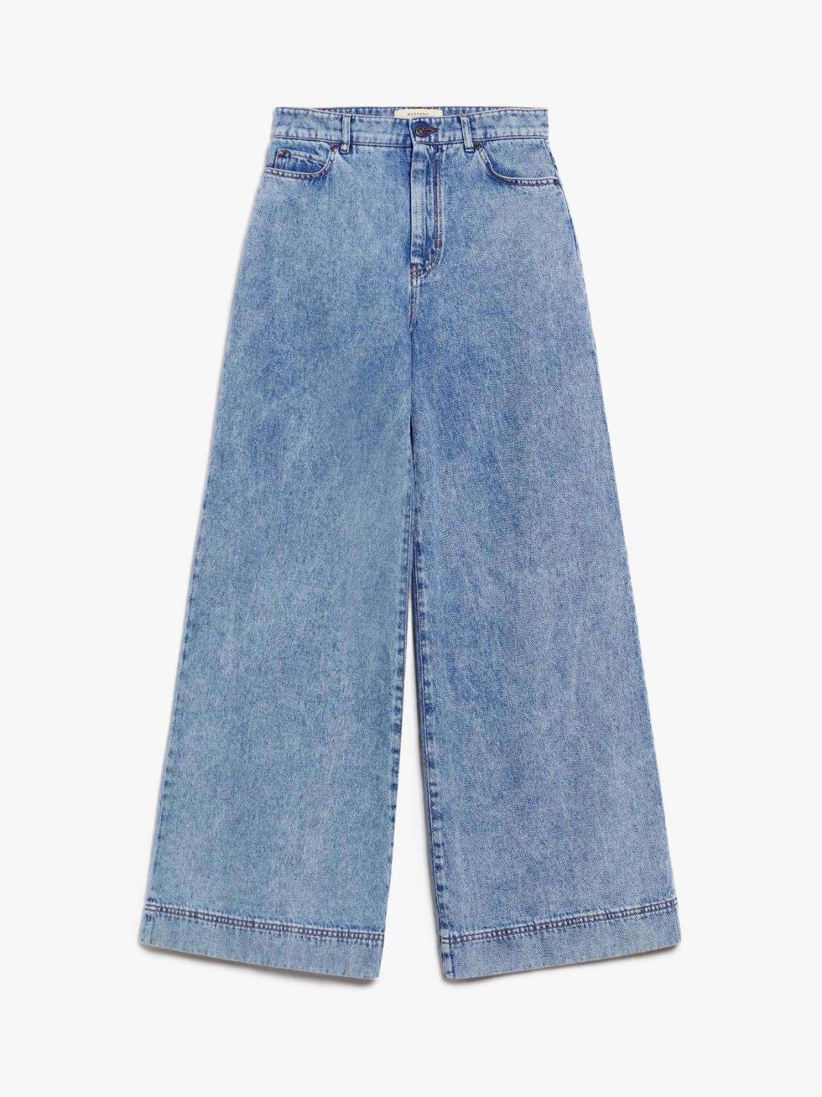 Weekend MaxMara - Weitbeinige Denim Jeans, Blau